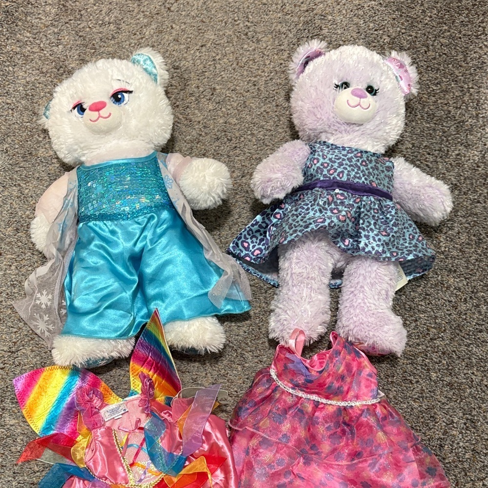 Build-A-Bear Elsa & The Nutcracker Princess Butterfly Lot Shoes Dress Plush
